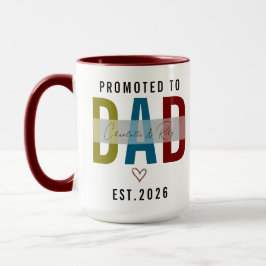 Promoted to Dad Personalized Photo | First Father Tasse