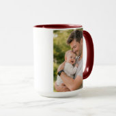 Promoted to Dad Personalized Photo | First Father Tasse (VorderseiteRechts)