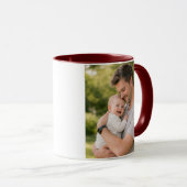 Promoted to Dad Personalized Photo | First Father Tasse (VorderseiteRechts)
