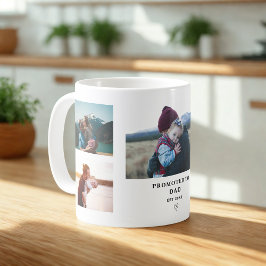 Promoted to Dad Photo Collage – Personalized Kaffeetasse
