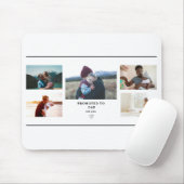 Promoted to Dad Photo Collage – Personalized Mousepad (Mit Mouse)