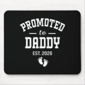 Promoted To Daddy 2026 First Time Dad Men Mousepad (Vorne)