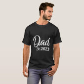 Promoted To Daddy Est 2023 New Dad Pregnancy Annou T-Shirt (Vorne ganz)