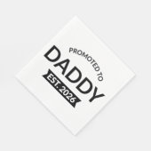 Promoted To Daddy Est. 2026 II Serviette (Ecke)