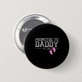 Promoted To Daddy Est. 2026 Shirt New Daddy New Da Button (Vorne & Hinten)