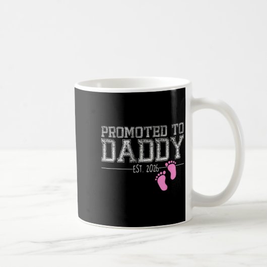 Promoted To Daddy Est. 2026 Shirt New Daddy New Da Kaffeetasse (Rechts)