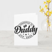 Promoted To Daddy Est 2026 Soon To Be Dad New Fath Karte (Gelbe Blume)