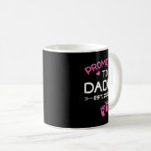 Promoted To Daddy It's A Girl Est 2026 New Dad Fir Kaffeetasse (VorderseiteRechts)