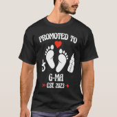 Promoted To G Ma 2023 First Time New Grandma Pregn T-Shirt (Vorderseite)