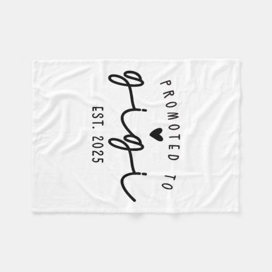 Promoted To Gigi Est 2025 New Gigi Mothers Day Wom Fleecedecke (Vorderseite (Horizontal))