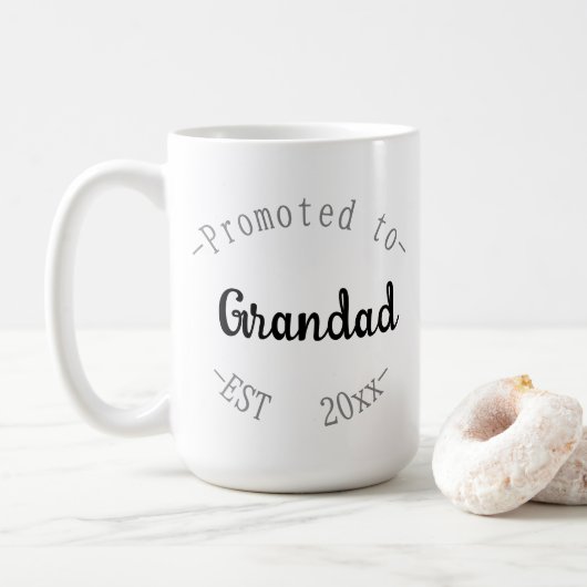 Promoted to Grandad Kaffeetasse (Mit Donut)