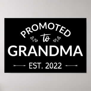 Promoted To Grandma Est. 2022 II Poster