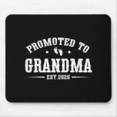 Promoted To Grandma Est. 2026 Grandparents Baby An Mousepad (Vorne)