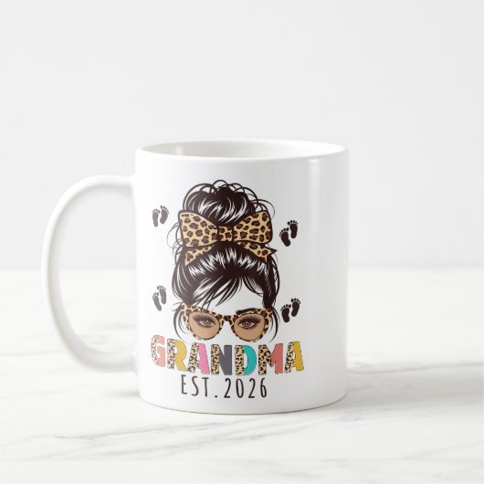 Promoted To Grandma Est 2026 New Grandmom To Be Me Kaffeetasse (Links)