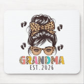 Promoted To Grandma Est 2026 New Grandmom To Be Me Mousepad (Vorne)