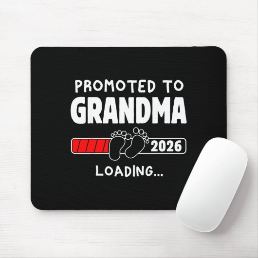 Promoted To Grandma Est 2026 Soon To Be New Grandm Mousepad (Mit Mouse)