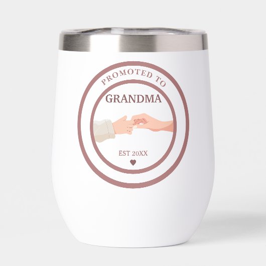 Promoted to Grandma Est. 20XX Tumbler (Rückseite)