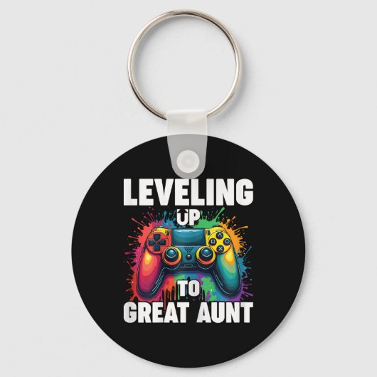 Promoted To Grandma Gender Reveal Leveling Up To G Schlüsselanhänger (Vorderseite)