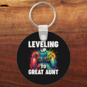 Promoted To Grandma Gender Reveal Leveling Up To G Schlüsselanhänger (Vorderseite)