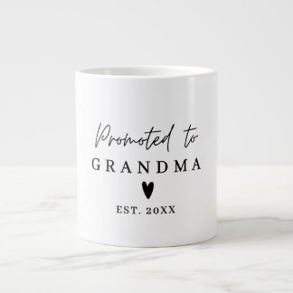 Promoted to Grandma Grandpa, Pregnancy Announcemen Jumbo-Tasse