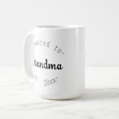 Promoted to Grandma Kaffeetasse (Vorderseite Links)