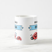 Promoted to grandma ladybugs blue kaffeetasse (Mittel)