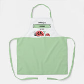 Promoted to grandma ladybugs green schürze (Vorderseite)