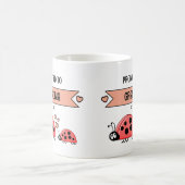 Promoted to grandma ladybugs peach kaffeetasse (Mittel)