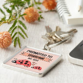 Promoted to Grandma ladybugs peach Schlüsselanhänger (Seite)