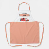 Promoted to grandma ladybugs peach schürze (Vorderseite)