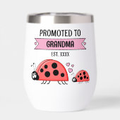 Promoted to Grandma ladybugs pink (Rückseite)