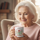 Promoted to Grandma Mug - Watercolor Flowers Tasse