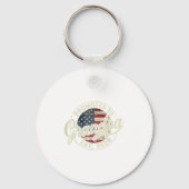 Promoted To Grandpa 2026 Expecting Baby Usa Flag G Schlüsselanhänger (Vorderseite)