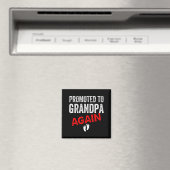 Promoted To Grandpa Again Dad Pregnancy Announceme Magnet (In Situ (Geschirrspüler))
