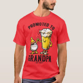 Promoted To Grandpa Est 2024 T-Shirt (Vorderseite)