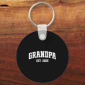 Promoted To Grandpa Est. 2026 Grandparent Baby Ann Schlüsselanhänger (Vorderseite)