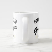 Promoted to Grandpa Est. 2026 Jumbo-Tasse (Rückseite)