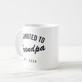 Promoted to Grandpa Est. 2026 Kaffeetasse (Vorderseite Links)