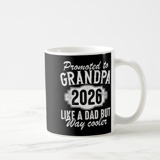 Promoted To Grandpa Est 2026 Soon To Be New Granda Kaffeetasse (Rechts)