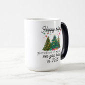 Promoted to Grandparents Christmas tree  Verwandlungstasse (VorderseiteRechts)