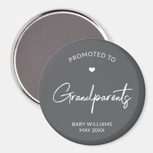Promoted to Grandparents Pregnancy Announcement Magnet (Vorderseite/Rückseite)