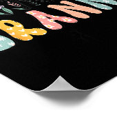 Promoted To Granny Est. 2026 Daisy Floral Wildflow Poster (Ecke)