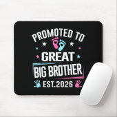Promoted To Great Big Brother Est 2026 Mousepad (Mit Mouse)
