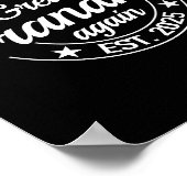 Promoted To Great Grandma Again 2025 Pregnancy Bab Poster (Ecke)