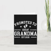 Promoted To Great Grandma Est. 2026 Baby Announcem Karte (Vorderseite)