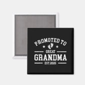 Promoted To Great Grandma Est. 2026 Baby Announcem Magnet (Vorderseite/Rückseite)