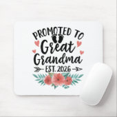 Promoted To Great Grandma Est 2026 First Time New Mousepad (Mit Mouse)