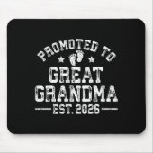 Promoted To Great Grandma Est 2026 First Time New Mousepad (Vorne)