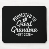 Promoted To Great Grandma Est 2026 First Time New Mousepad (Vorne)