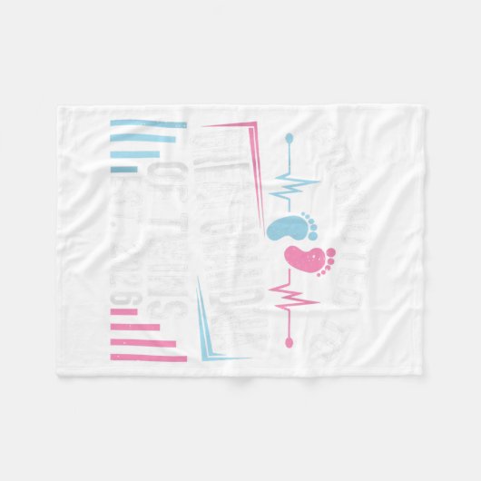 Promoted To Great Grandma Of Twins Est 2026 Baby S Fleecedecke (Vorderseite (Horizontal))